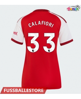 Günstige Arsenal Riccardo Calafiori #33 Heimtrikot Damen 2026-27 Kurzarm